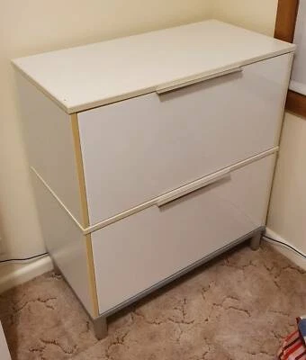 Ikea Quot Galant Quot Filing Cabinet White Wide Two Drawer