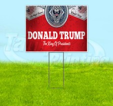 KING OF PRESIDENTS TRUMP 2024 MAGA 18x24 Yard Sign Snipe Election YS00104