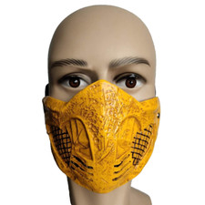 Mortal Kombat 11 Cosplay Máscara de Escorpión Hanzo Hasashi Máscara de Halloween Accesorios
