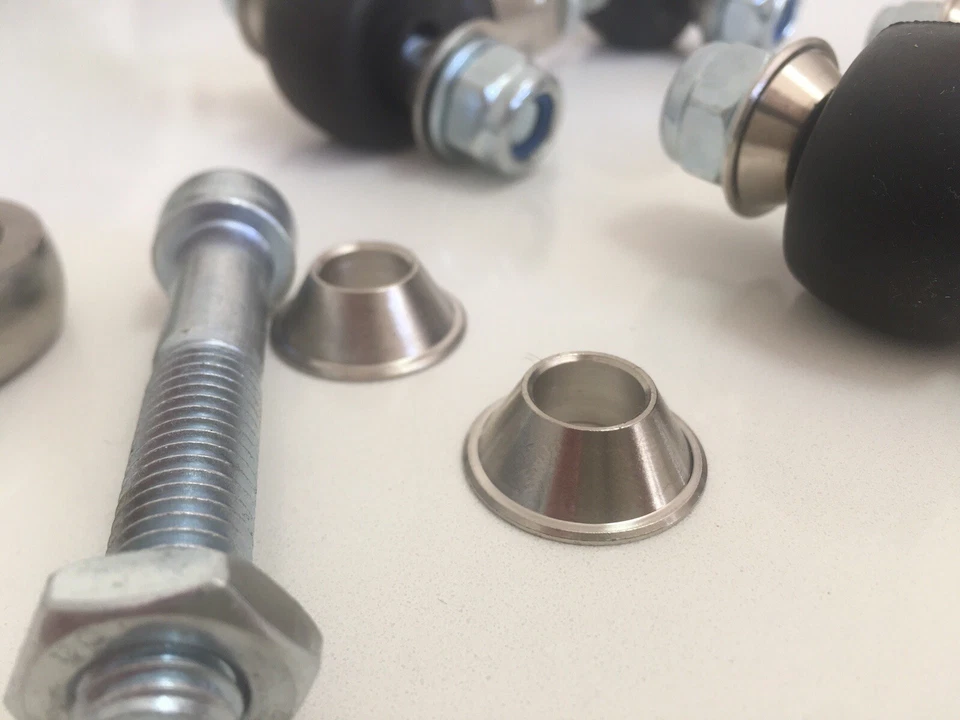 Eslabones de caída delanteros y traseros Aluminati ajustables para adaptarse al Honda Civic EP3 Foto 2 de 4