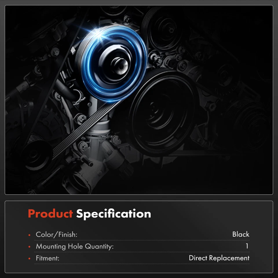 Equilibrador armónico de motor para Chevy Silverado 2500 HD 17-24 GMC Sierra 2500 HD Foto 3 de 4