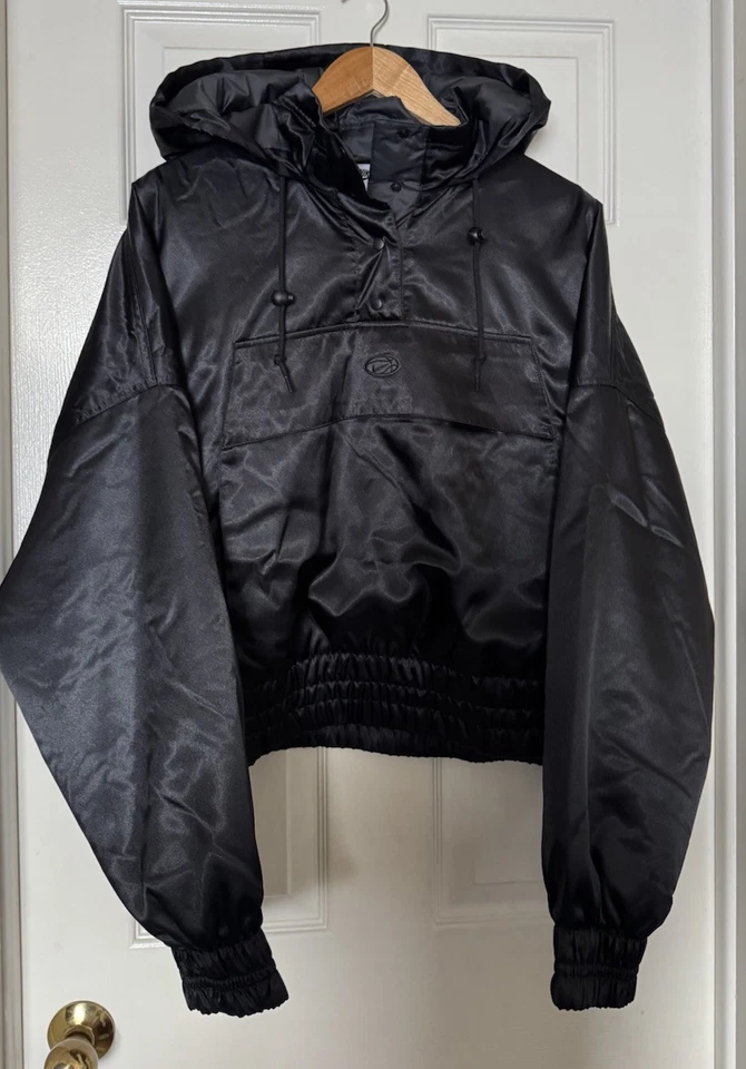 Nike Women’s XL Sportswear Circa 96 Anorak Hooded Jacket Black DV8082-010 NEW - Image 4 of 4