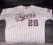 LSU Authentic Baseball Jersey size 46 Large Louisiana State University
