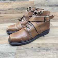Vintage Polo Ralph Lauren British Women Size 9.5 Brown Leather Boots