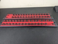 (2) 3/8” drive Double Row Lock-a-Socket LASDR38 MECHANIC'S TIME SAVERS MTS Metal