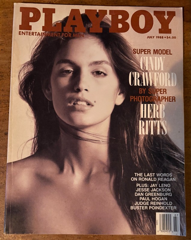 PLAYBOY JULY 1988 CINDY CRAWFORD COVER AMIRI BARAKA