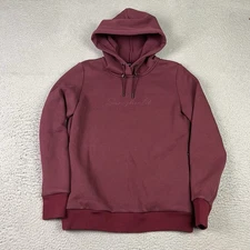 Samshield Hoodie Womens Small Burgundy Equestrian Fleece Pullover Sweater