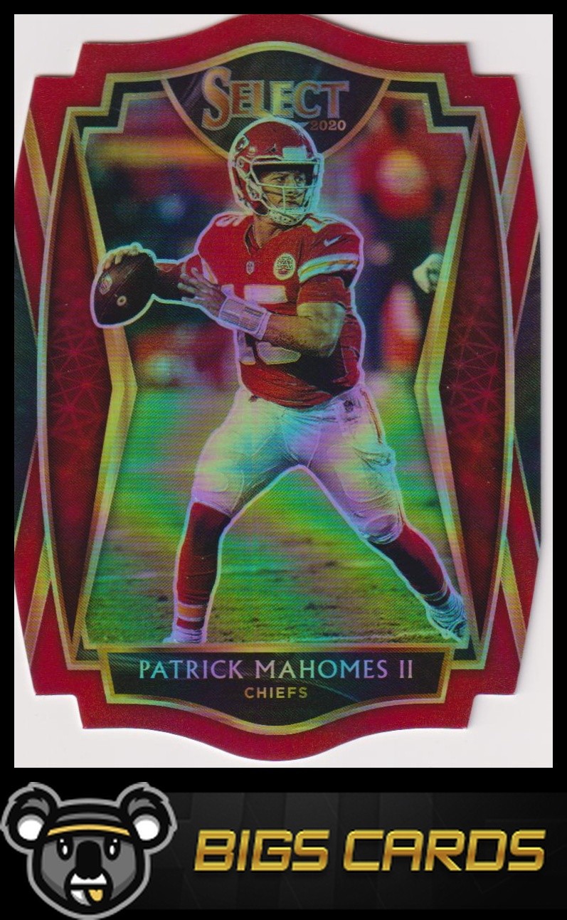 2020 Panini Select #130 Patrick Mahomes II Red Prizm Die Cut