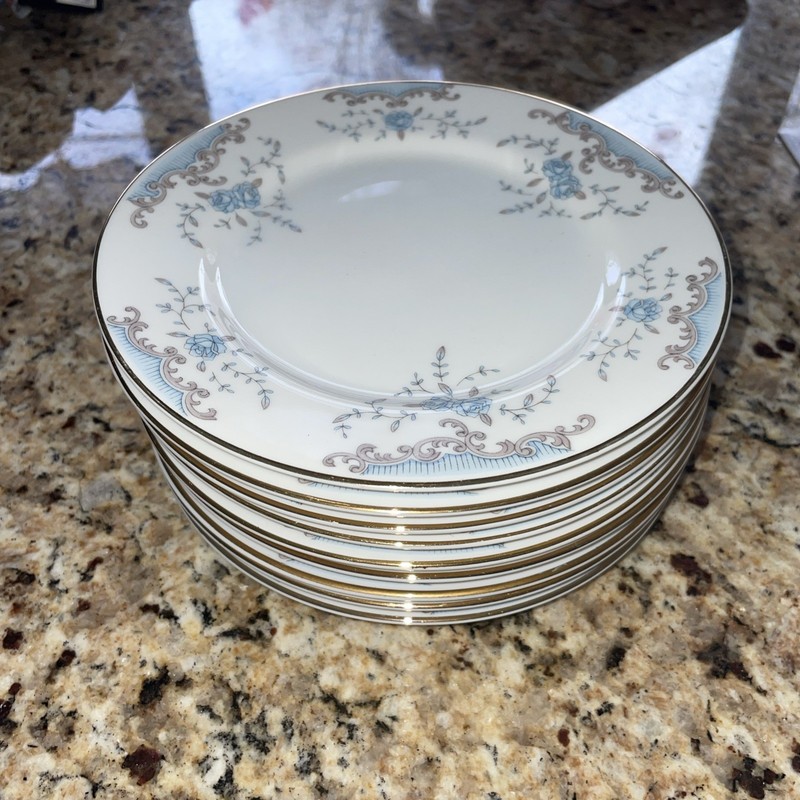(9) DESSERT PLATES Seville 5303 Imperial China Bread-Dessert Plates 6.5” Dalton
