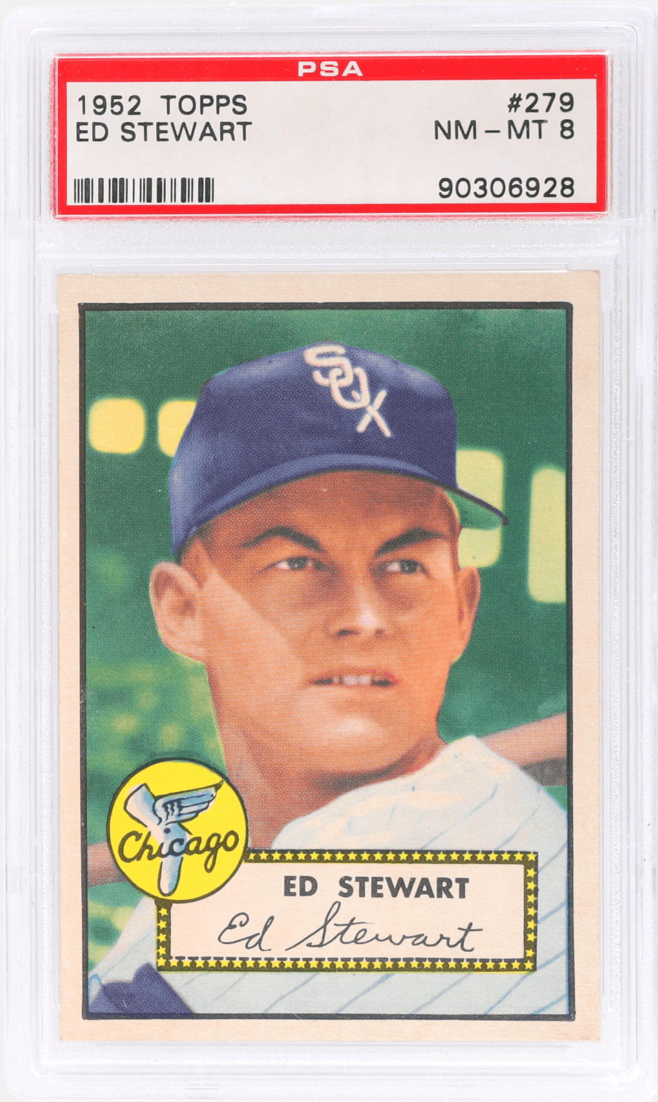 1952 Topps Ed Stewart #279 PSA 8