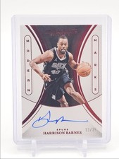HARRISON BARNES 2024-25 IMMACULATE MODERN MARKS AUTOGRAPH RED AUTO /25 Q2323