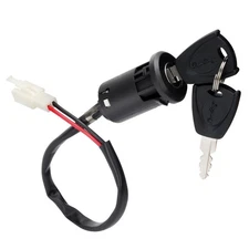 Ignition Key Switch Lock 2 Wire - Key Switch Starter Parts for Electric Trike...