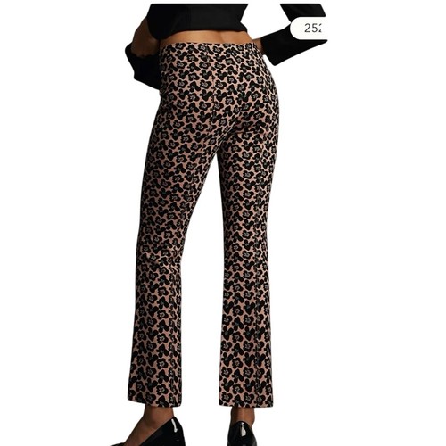 Maeve by Anthropologie The Margot Kick-Flare Cropped braune Hose Gr. Medium - Bild 2 von 4