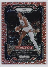 2024 Panini Prizm Monopoly WNBA Millionaire Red Shimmer /100 Diamond Miller 5n4