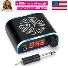 Tattoo Power Supply with Tattoo Pedal Colorful Light Power Cable for Tattoo M...