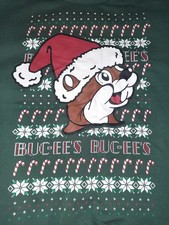 Buc-ee's Beaver Ugly Christmas Sweatshirt Christmas Green 2X Crewneck Sweater
