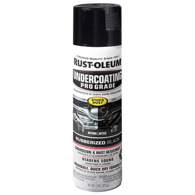 Rust-Oleum Automotive Professional Undercoating, 15 oz Rubberized Black- 248656