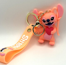  Disney Stitch 3D CUTE Cartoon PVC Pendant Keychain Key Ring Handbag ST-2