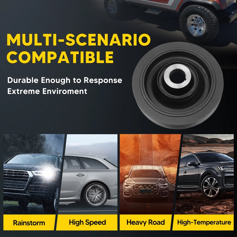 1Pc Harmonic Balancer for Honda Accord Odyssey Acura CL Isuzu L4 2.3L 1998-2002 Foto 3 de 4