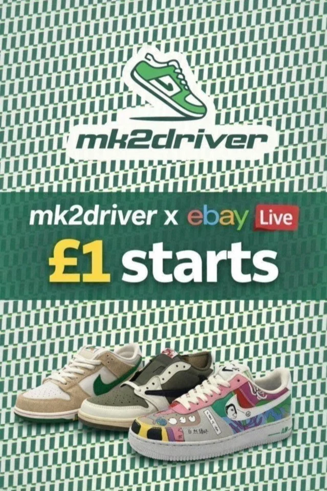 £1 starts - All sizes - Jordan, Nike, Asics & More