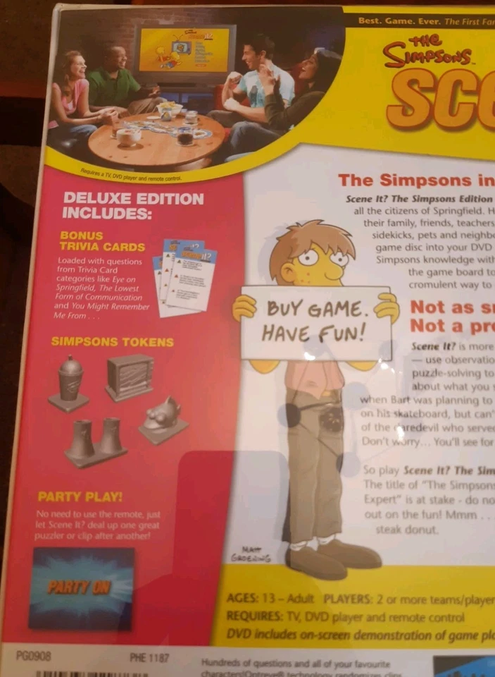 The Simpsons Scene It? The DVD Game Deluxe (Screenlife, 2009) - NEW, Sealed - Image 3 of 4