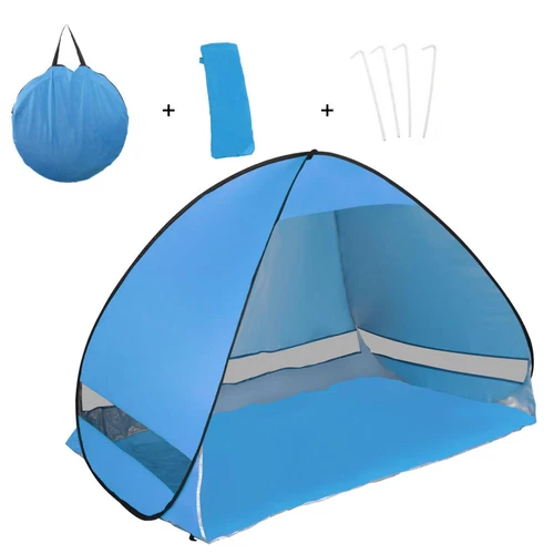 Beach Tent Folding Sun Shelter Instant Portable Blue - Picture 3 of 7