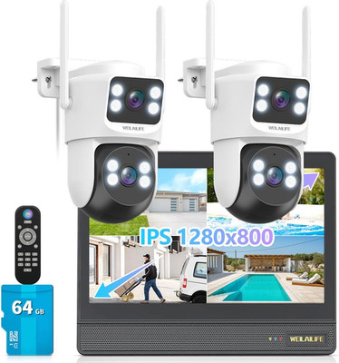 【All-In-One Security System】 4MP PTZ Security Cameras Wireless Outdoor, Wifi Hom