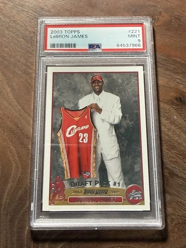 2003-04 Topps - Draft Pick LeBron James #221 (RC) PSA 9
