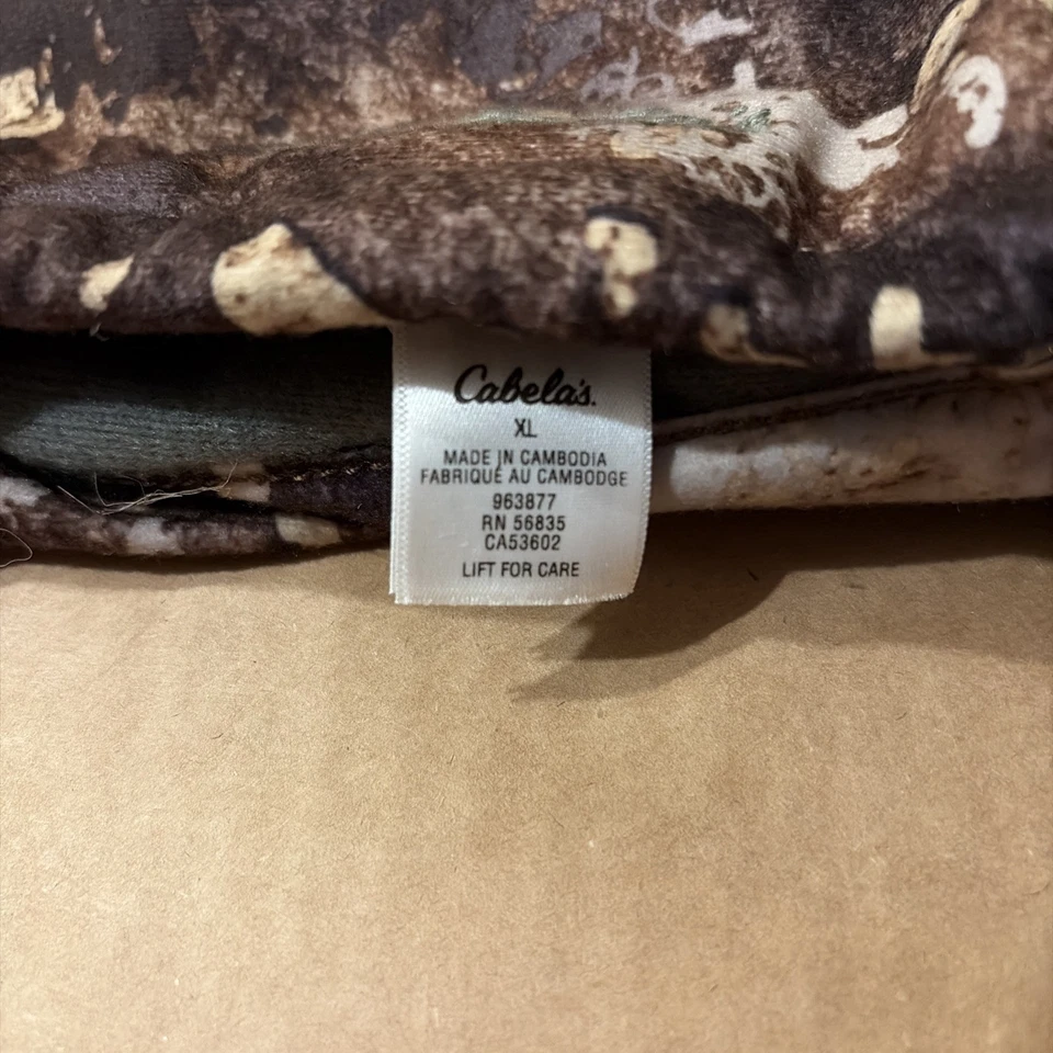 Cabela's WATERFOWL GORE-TEX Insulated Warm DECOY GLOVES Heavyweight Camo Sz XL - Image 3 of 4