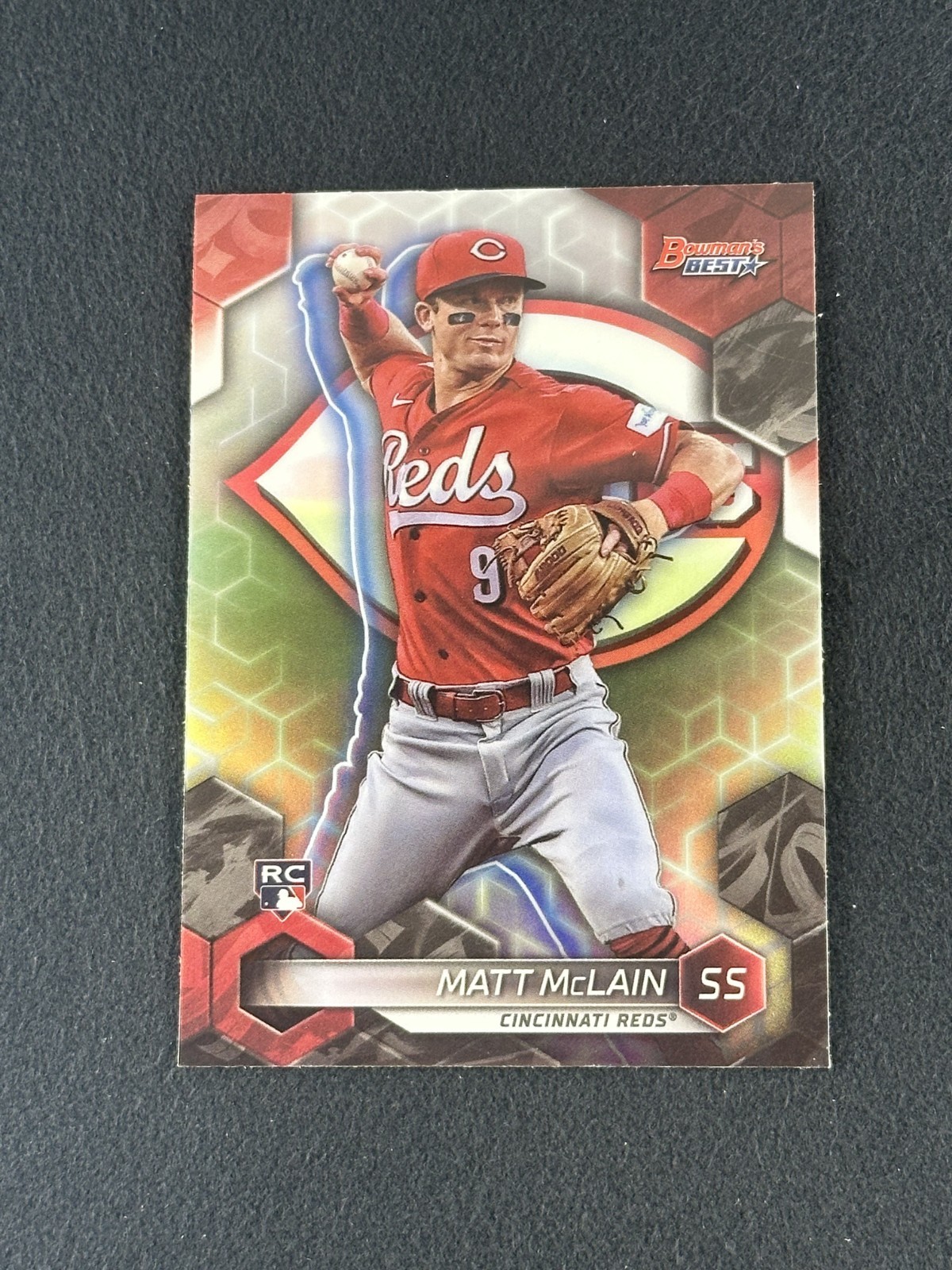 2023 Bowman's Best MATT McLAIN RC Refractor #39 Cincinnati Reds