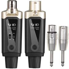 T9 Wireless guitar transmitter receiver, Wireless Microphone Transmitter Rece...