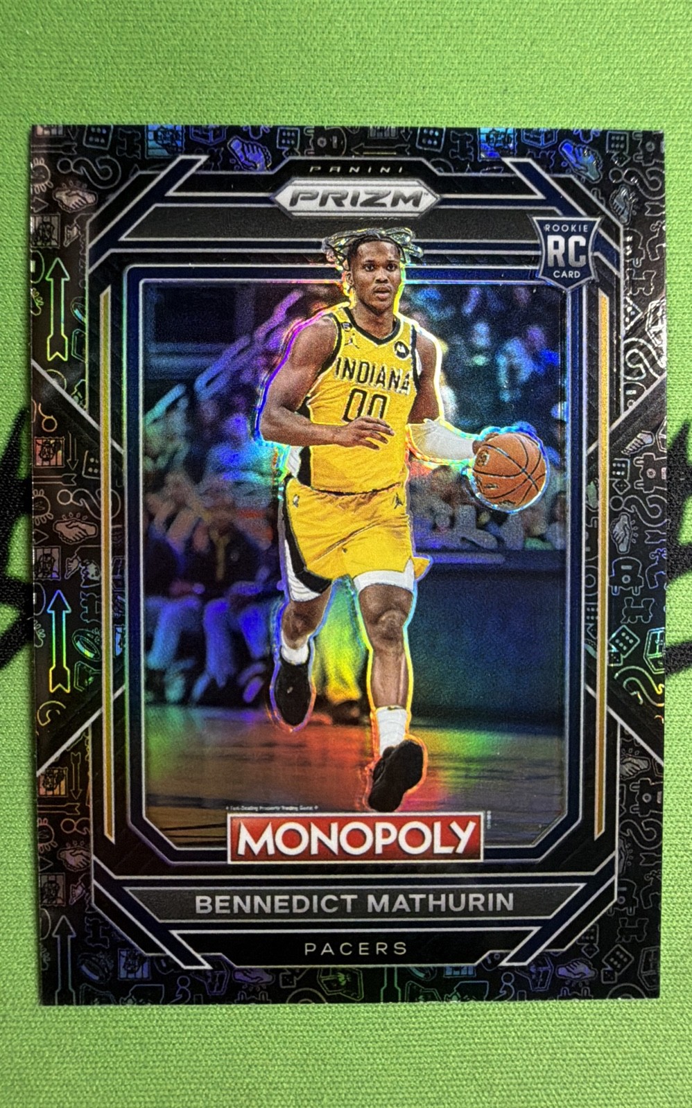 2022-23 Panini Prizm Monopoly - Bennedict Mathurin Monopoly Black Pacers (RC)