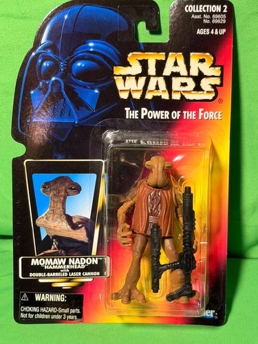 Momaw Nado Hammerhead Red Card Star Wars Power of the Force Hasbro 1996 Kenner