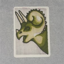 ACEO Triceratops Dinosaur Artwork Non-Sport Trading Card Card Stock