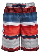Kanu Surf Boys Avalon Quick Dry UPF 50 Beach Swim Trunk 18-20 Avalon Navy/Red