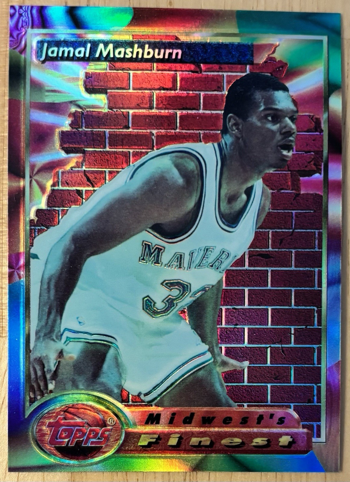 1993-94 Topps Finest Refractor Jamal Mashburn #110 Rookie RC
