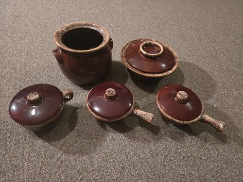 9 Piece Set Hull Oven Proof U.S.A. Vintage Ovenware