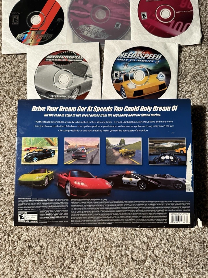 Need for Speed 5 Disc Collection 2003 PC CD Rom nuevo con caja original Foto 4 de 4