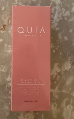 Quia Collagen Night Wrapping Mask Korean Beauty Glass Skin, Full Size 2.53 fl oz