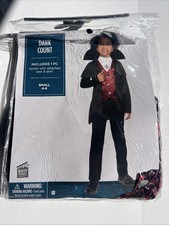 Dark Count Child Boys Small 4 - 6 Dracula Vampire Costume