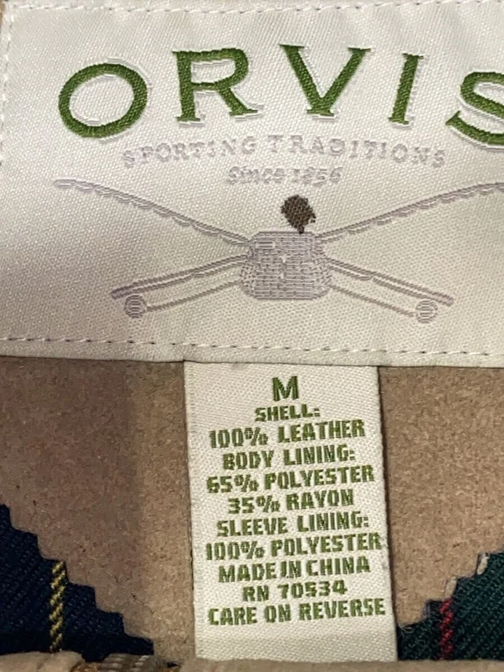 ORVIS SUEDE Jacket beige M Used - Image 4 of 4