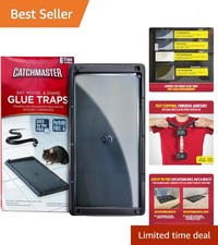 Rat, Snake and Mouse Traps 6Pk, Large Bulk Glue Rat Traps for Home, Adhesive ...