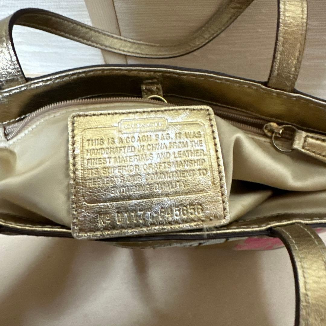 COACH Patchwork Tote Bag Leather Multi Color Wome… - image 22