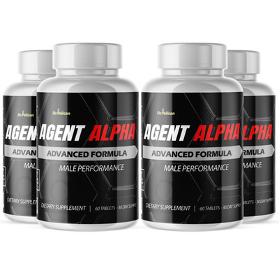 Agent Alpha- Men's Health & Bodybuilding- 4 Bottles- 240 Tablets