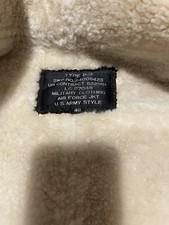 B3 Bomber Sheepskin Shearling Flying Jacket  Size Medium 42