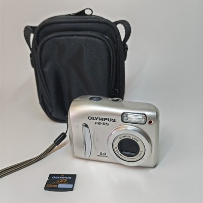 Olympus FE-115 5.0MP 2.8x Wide Tested Compact CCD Camera with 256 MB XD