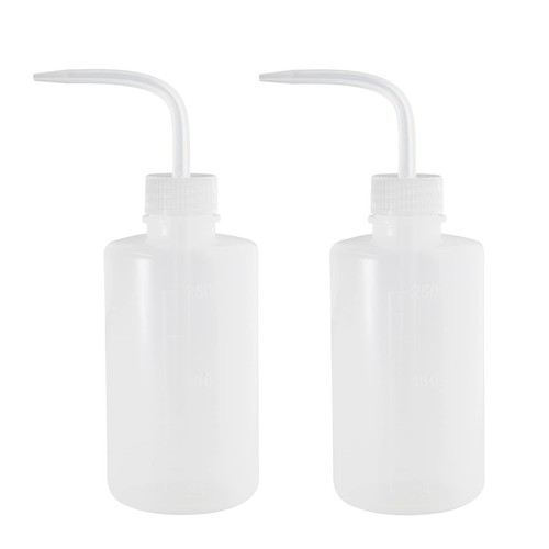 2Pcs Plastic Wash Bottle 250ml Plant Squeeze Bottle, Wash Squirt Bottle, Succ...