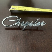 Vintage 1970s Chrysler Trunk Lid Emblem Oem Newport Mopar 3810059