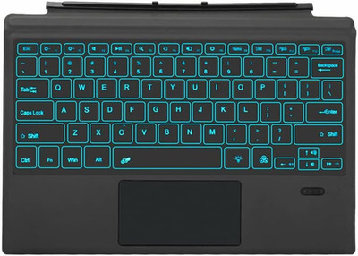 Surface Pro 7 Wireless Bluetooth Keyboard with Touchpad 7 Color Backlit Recharge