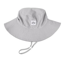 Baby Toddler Sun Hat,Kids Summer UPF 50 Foldable Beach Bucket 6-24 Months Grey